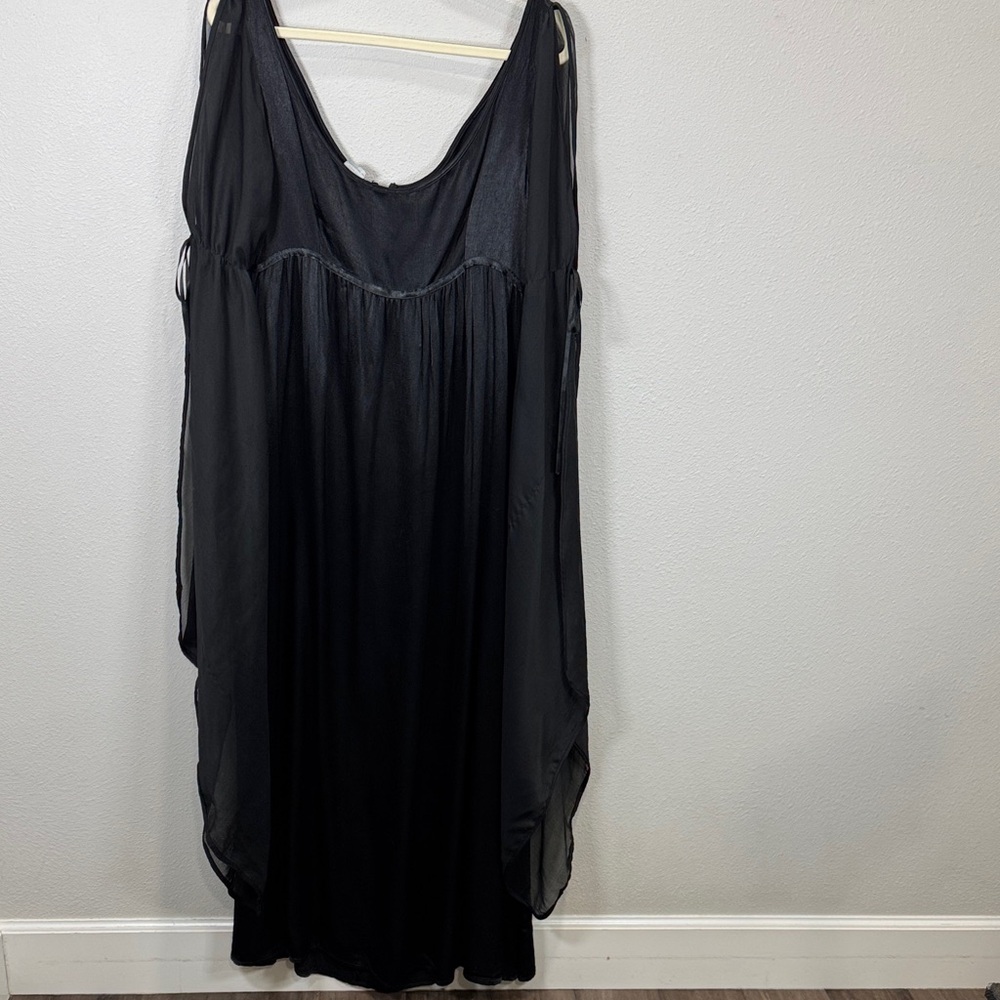 Begotten by Dilek Atau satin Black goths grunge‎ vintage 90s Women's Dress